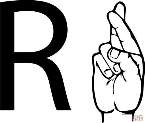 Login or sign up now! This Sign is Used to Say (Sign Synonyms) R (as in "the letter R") Examples of Usage. Watch ASL Sentence +. English Sentence. Available to full members. Login or sign up now! ASL Gloss. 